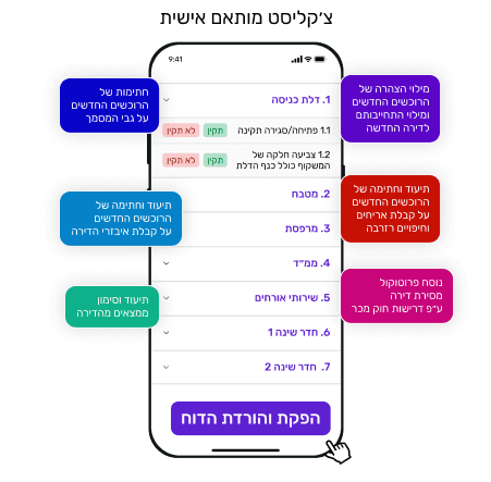 הדרך הטובה ביותר להפקת דוחות מסירות דירות