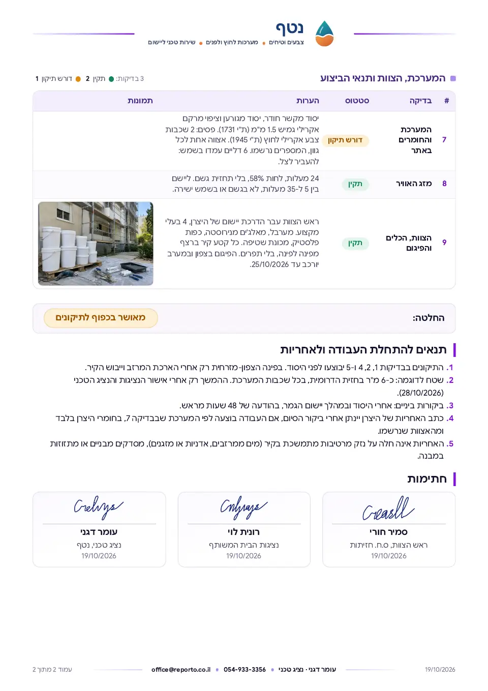 פתיחת מלאכה – צבע וטיח, עמוד 2 מתוך 2